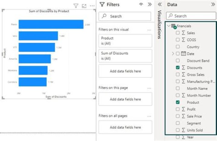 Data filter pane