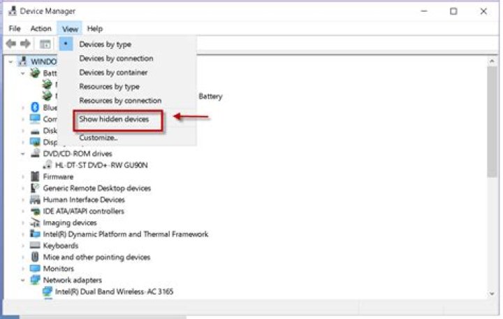 device manager by connection
