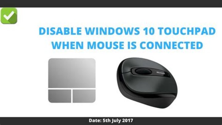 Disable trackpad when mouse is connected (Dell laptop)