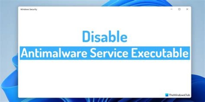 Disabling Microsoft Antimalware service