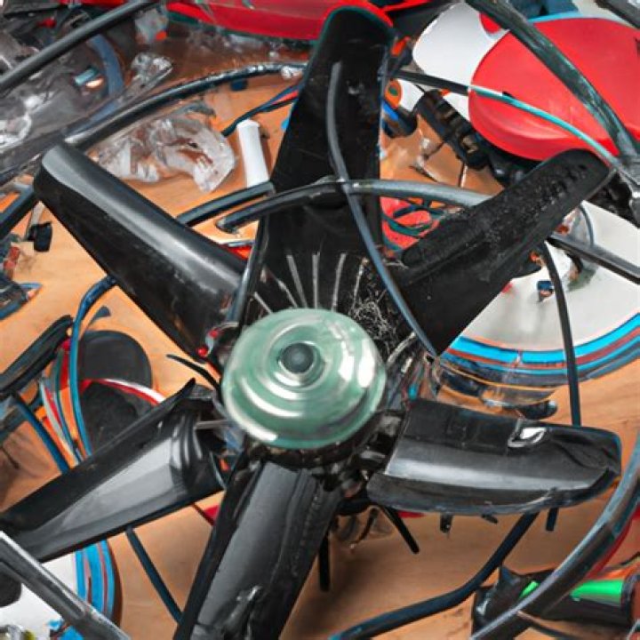 Disassembled fan