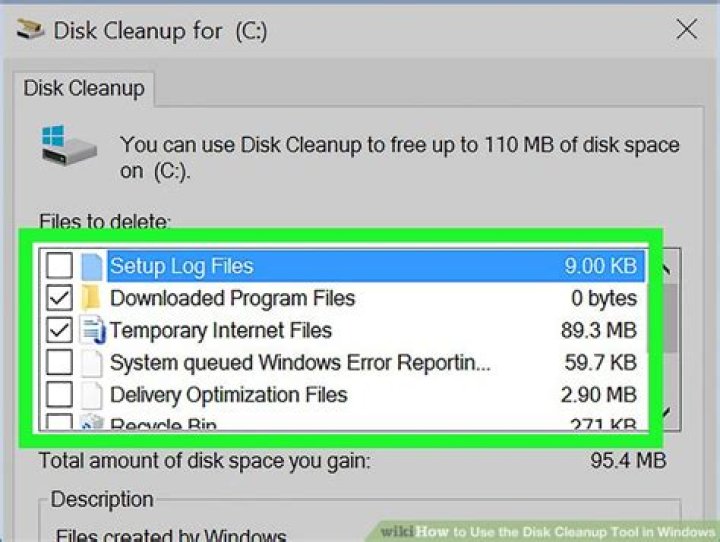 disk cleanup tool