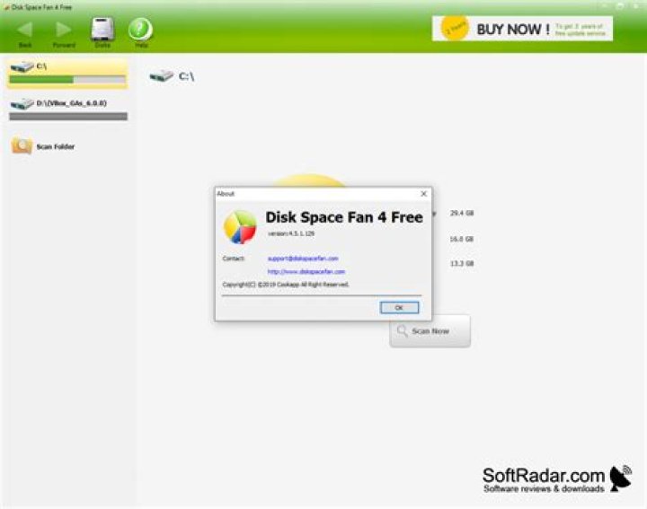 Disk Space Fan screenshot