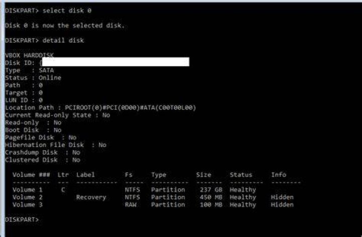 DiskToVhd generated VHD is not bootable