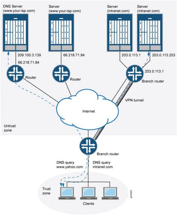 DNS resolution through a proxy