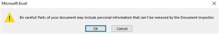 Document Inspector error