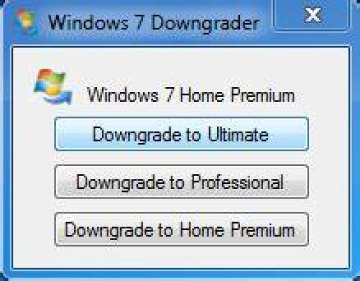 Downgrade Windows 7 Ultimate to Home Premium without a clean install