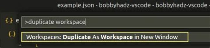 Duplicate Workspace in New Window