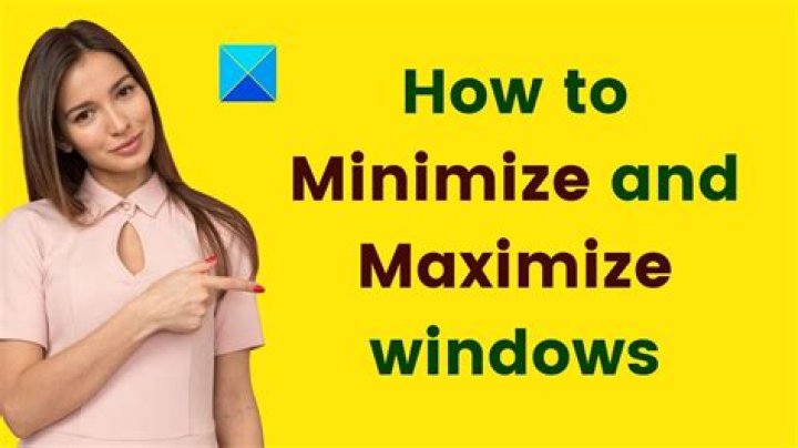 Effect of minimizing a window