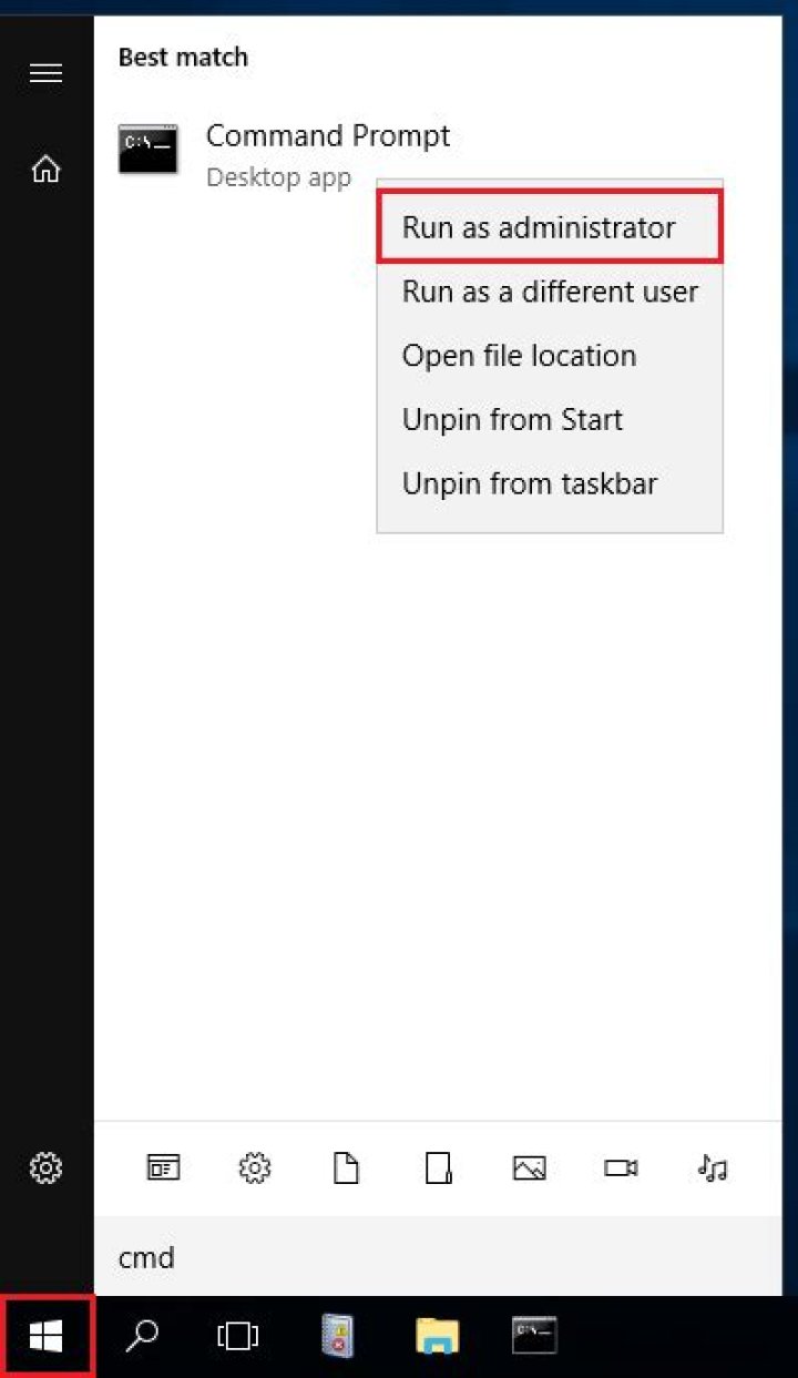 Enter Admin password when prompted by RunAs cmd