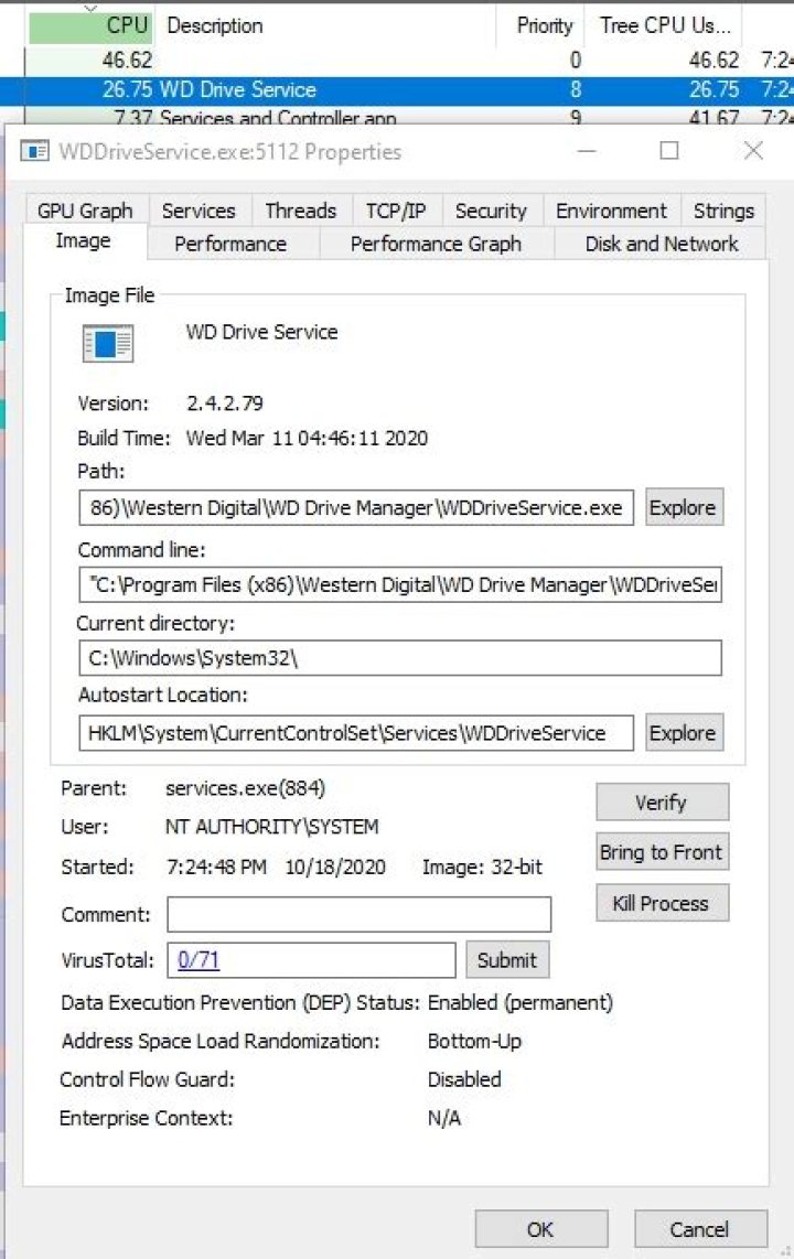 enter Process Explorer PrtScn 2