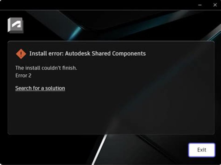 Error #2 screenshot
