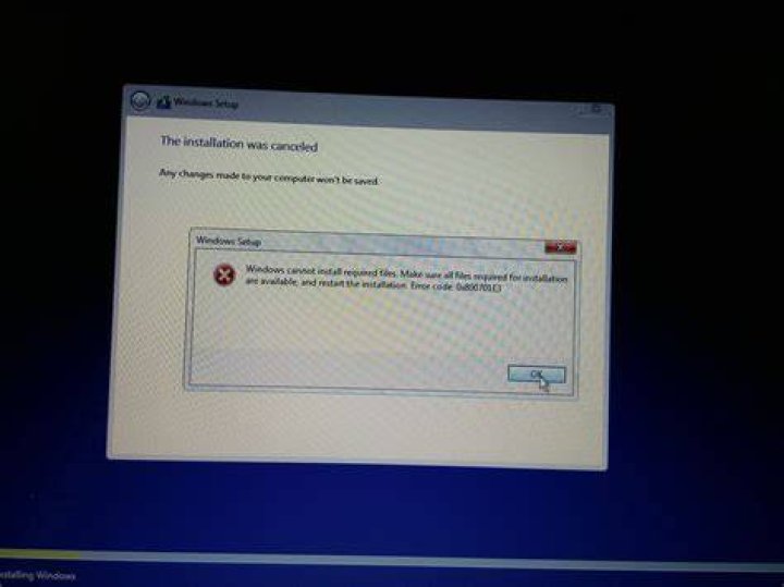 Error Code 0x800701E3 While Installing Windows 10