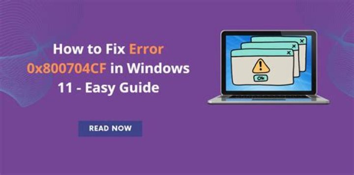 Error code 0x800704CF