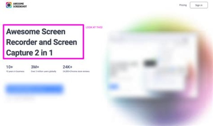 example screenshot