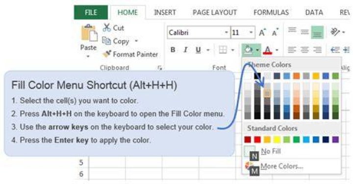 Excel auto fill color cells with data entered in 1 cell