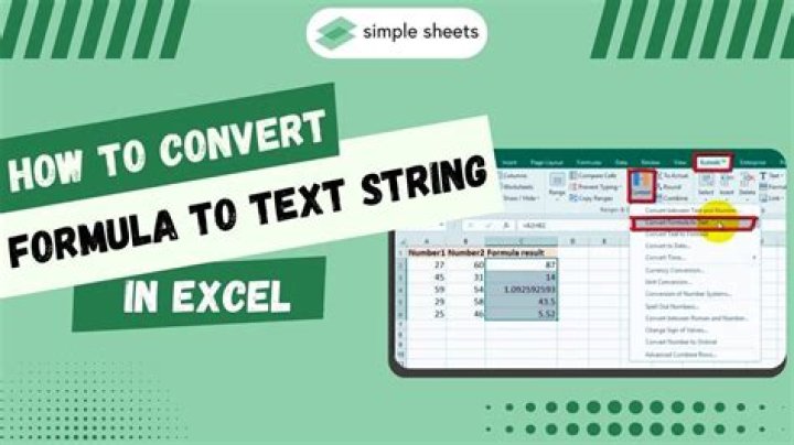 Excel convert example