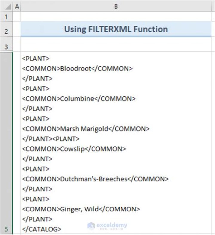 Excel Convert XML cell to columns