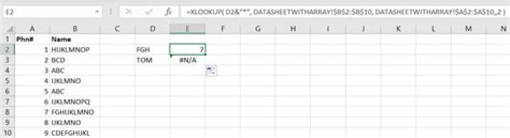 Excel formula. Find partial text in column and return cell value from row