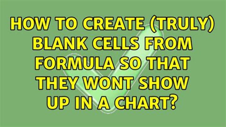 Excel: How to create (truly) blank cells from formula so that they wont show up in a chart?