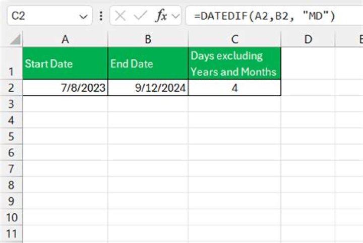 Excel IF with DATEDIF, when Date is blank