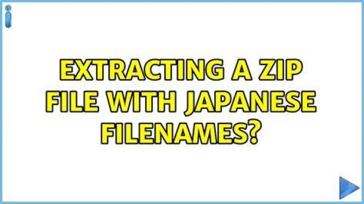 Extracting a Zip File with Japanese Filenames?