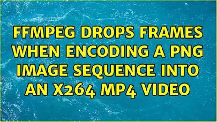 FFmpeg drops frames when encoding a png image sequence into an x264 mp4 video