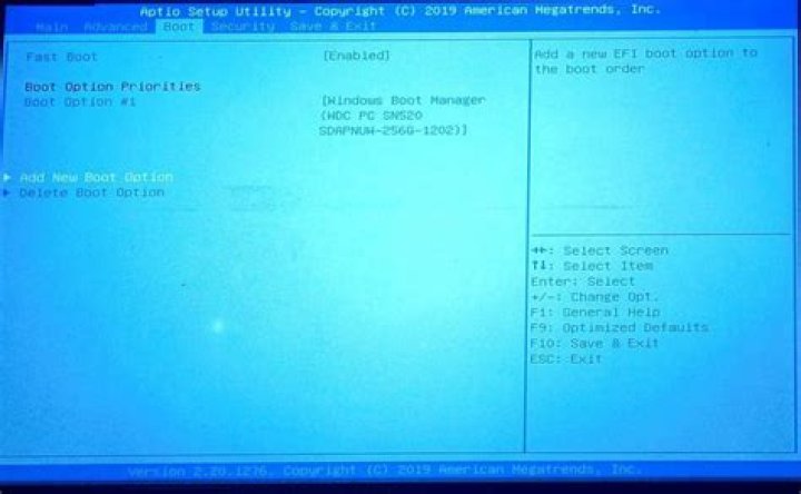 File boot option