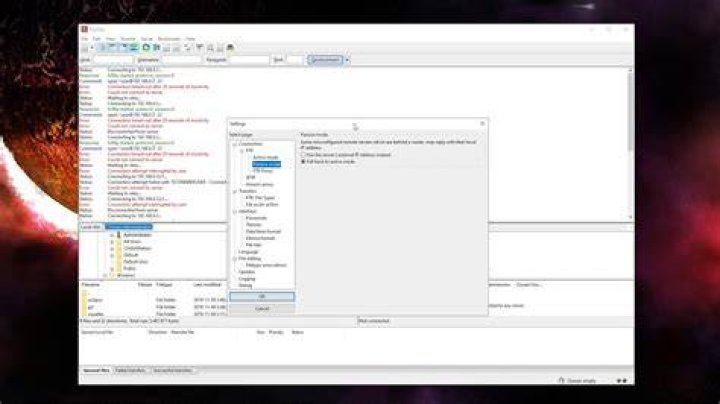 filezilla inactivity failed to retreive directory listing