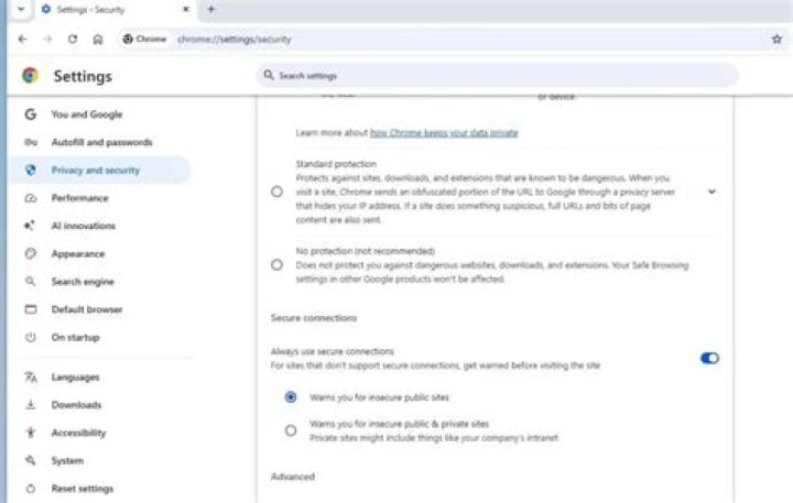Firefox Security Settings