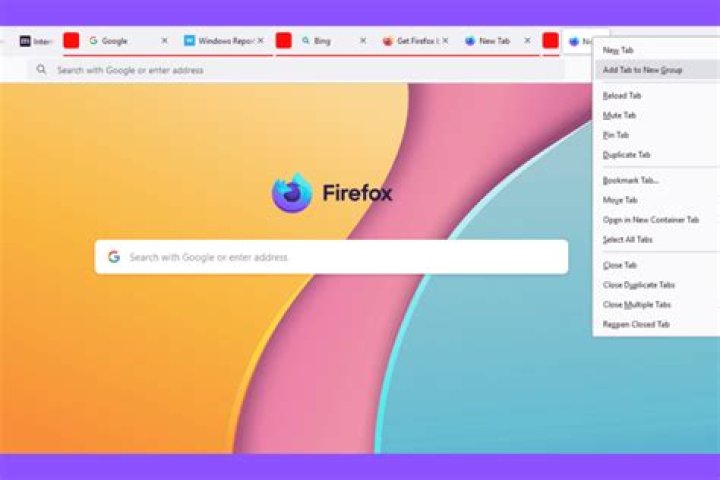 Firefox tab option