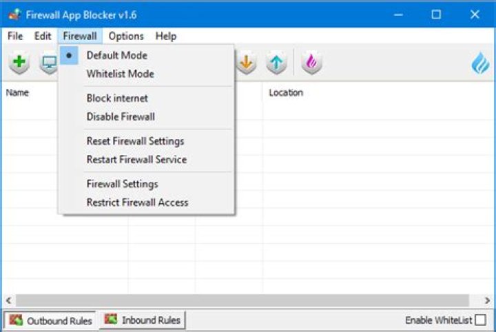 Firewall App Blocker- White-list