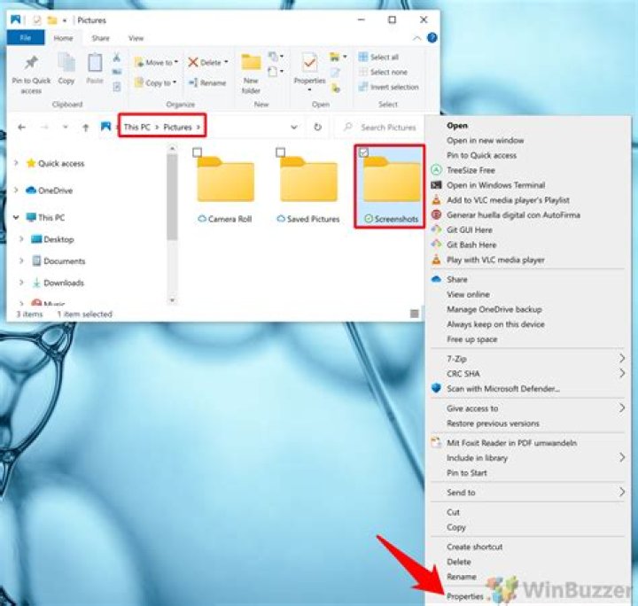 Folder In Use Screenshot