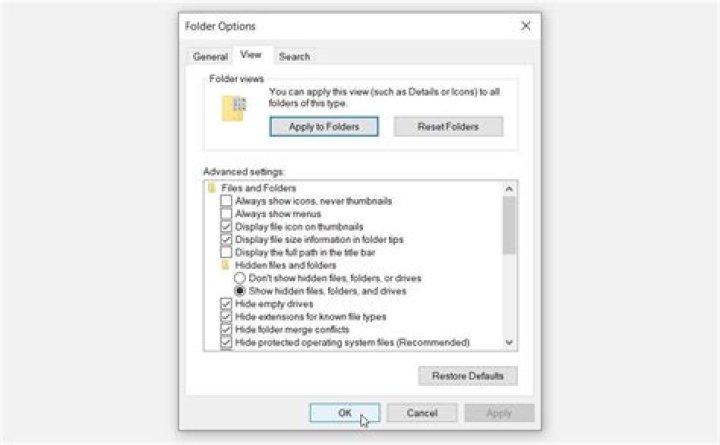 folder options