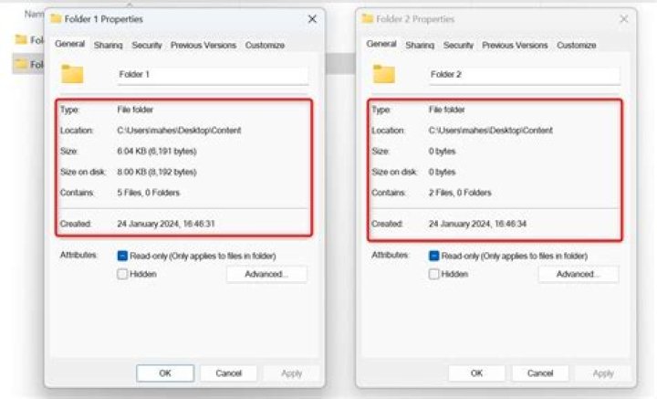 Folder Properties Image