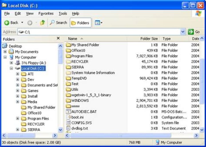 FolderSize screenshot
