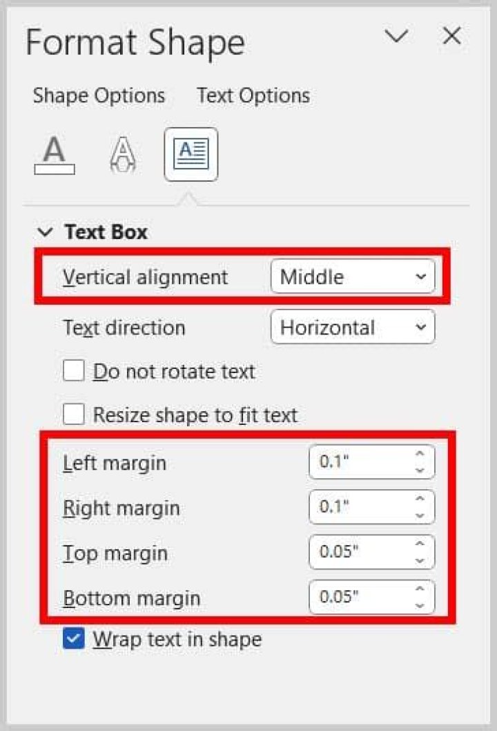 Format Shape