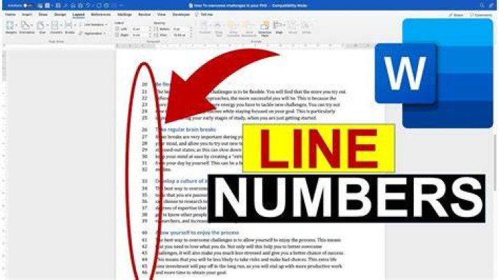 Formatting code with line numbers