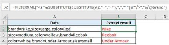 Formula to extract text after specific word and before a comma
