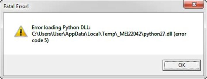 Google drive error : python27.dll