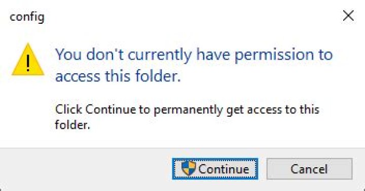 grant folder access dialog