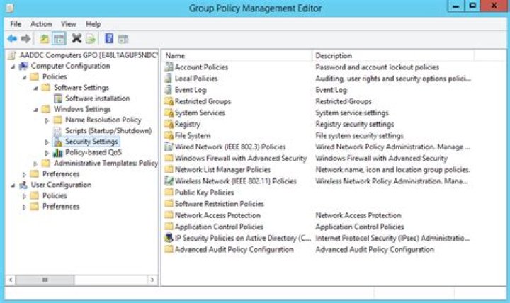 Group Policy Configuration