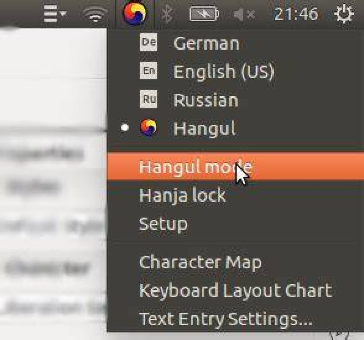 hangul mode