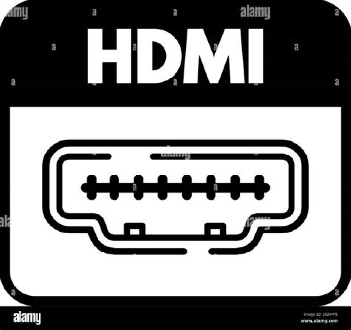 HDMI plug with icon