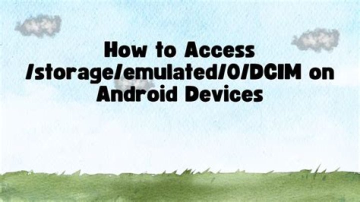 How can I access /storage/emulated/0/DCIM on android device?