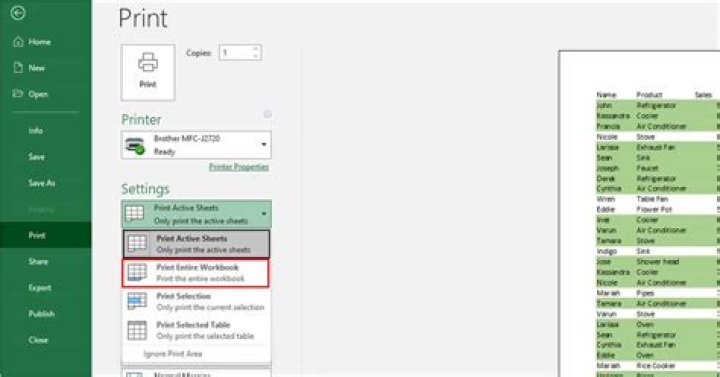How can I print out entire excel sheet on zoom mode?