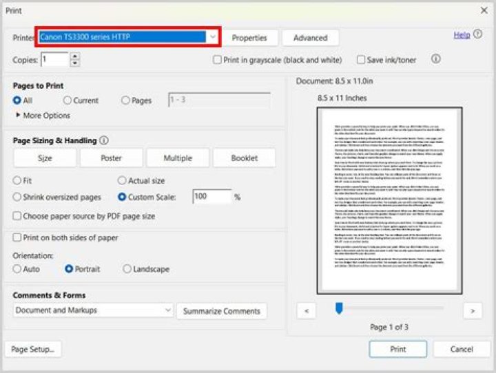 How can I print to a .doc file?