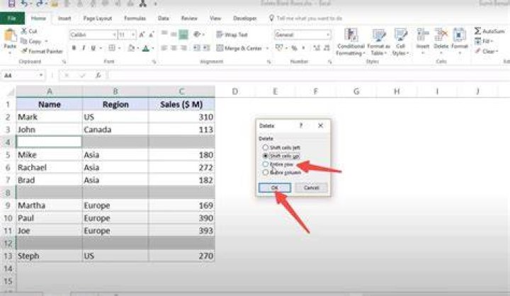 How can I remove this image in Excel?