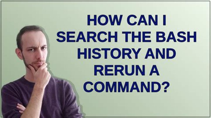 How can I search the bash history and rerun a command?