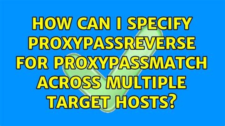 How can I specify ProxyPassReverse for ProxyPassMatch across multiple target hosts?